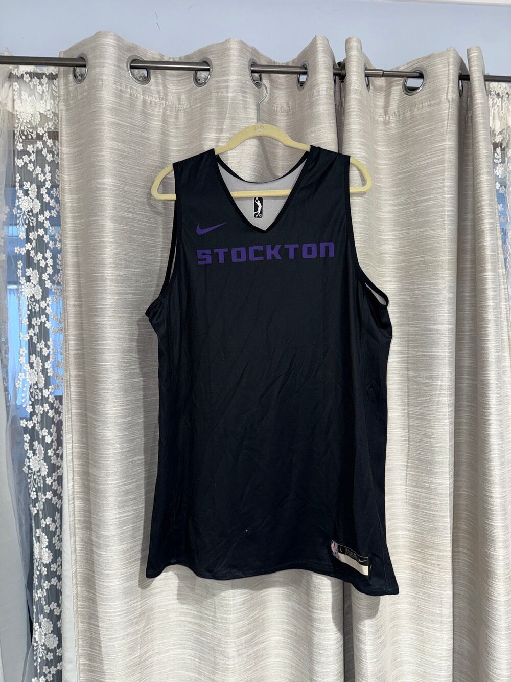 Stockton Kings Nike NBA Authentics Team Issue Reversible Practice Jersey Sz LT